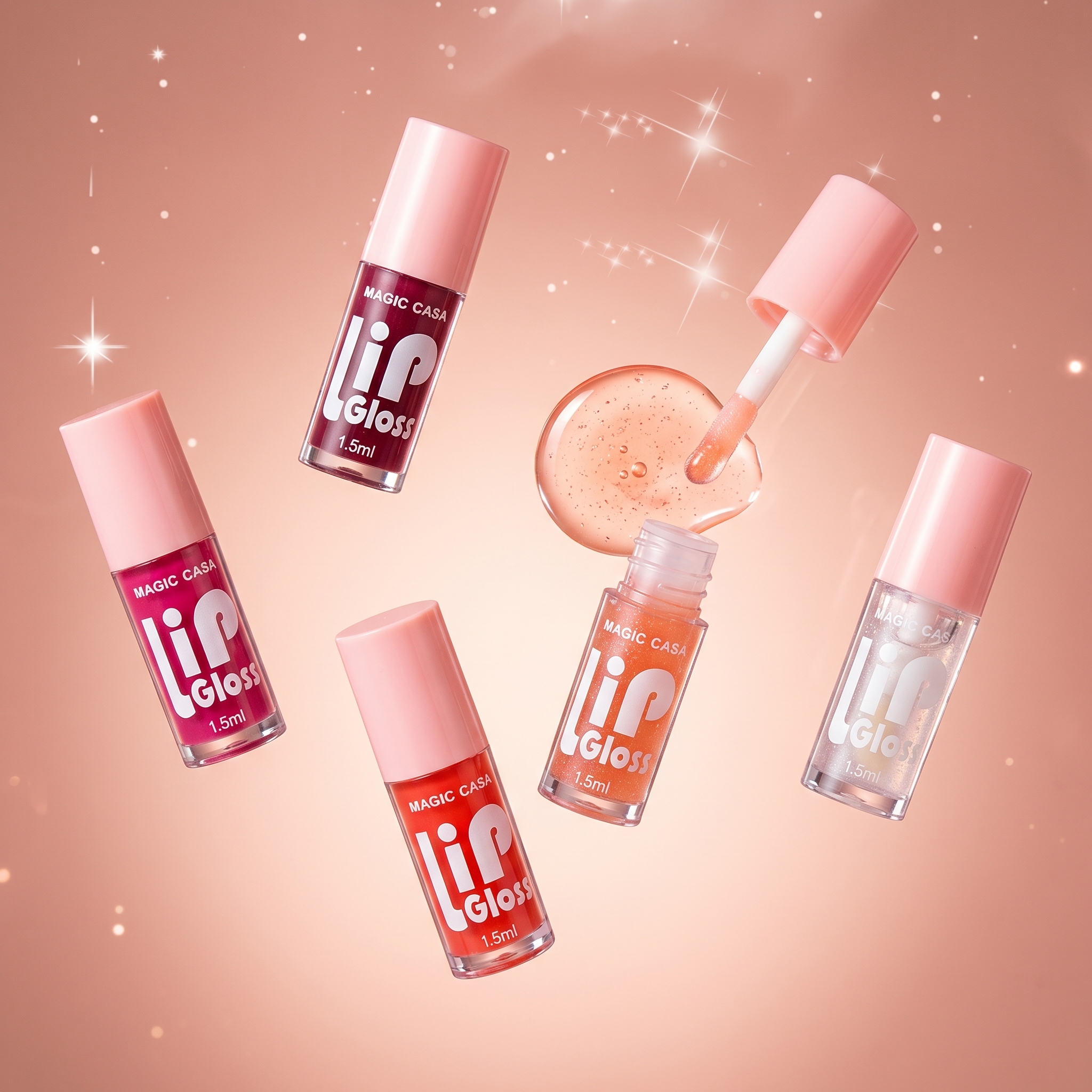 Mini Tinted Lip Gloss Set 6pcs